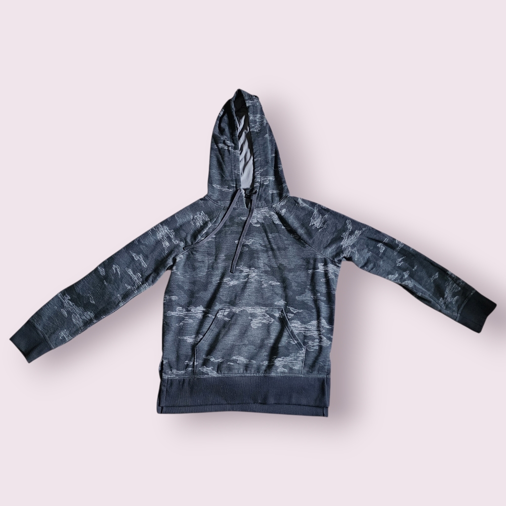 Athletic Works Black & Gray Camo Hooded Sweatshirt